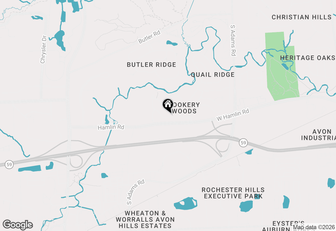 Map of 3612 Sleepy Fox Drive, Rochester Hills, MI 48309