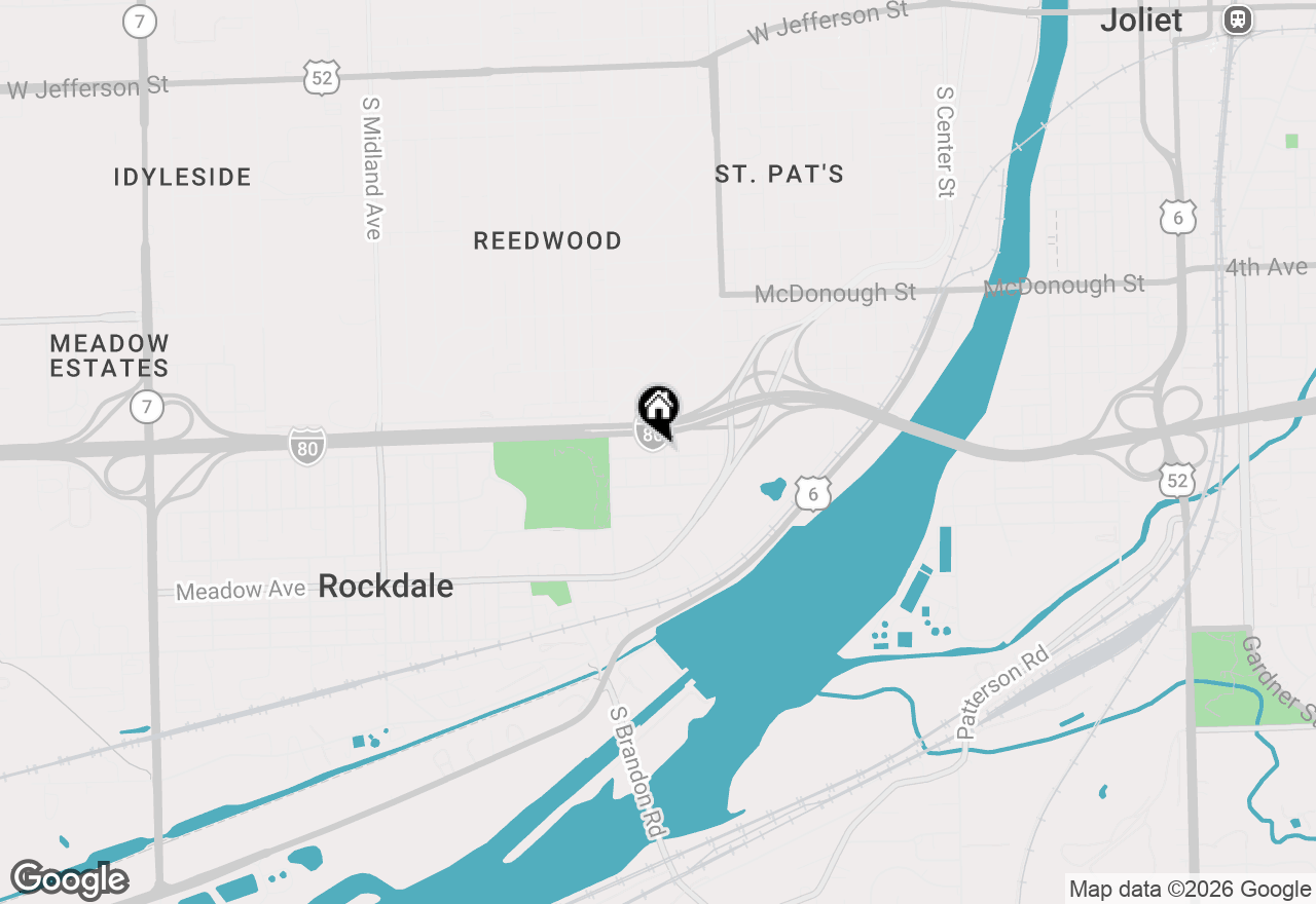 Map of 611 Ida Street, Joliet, IL 60436