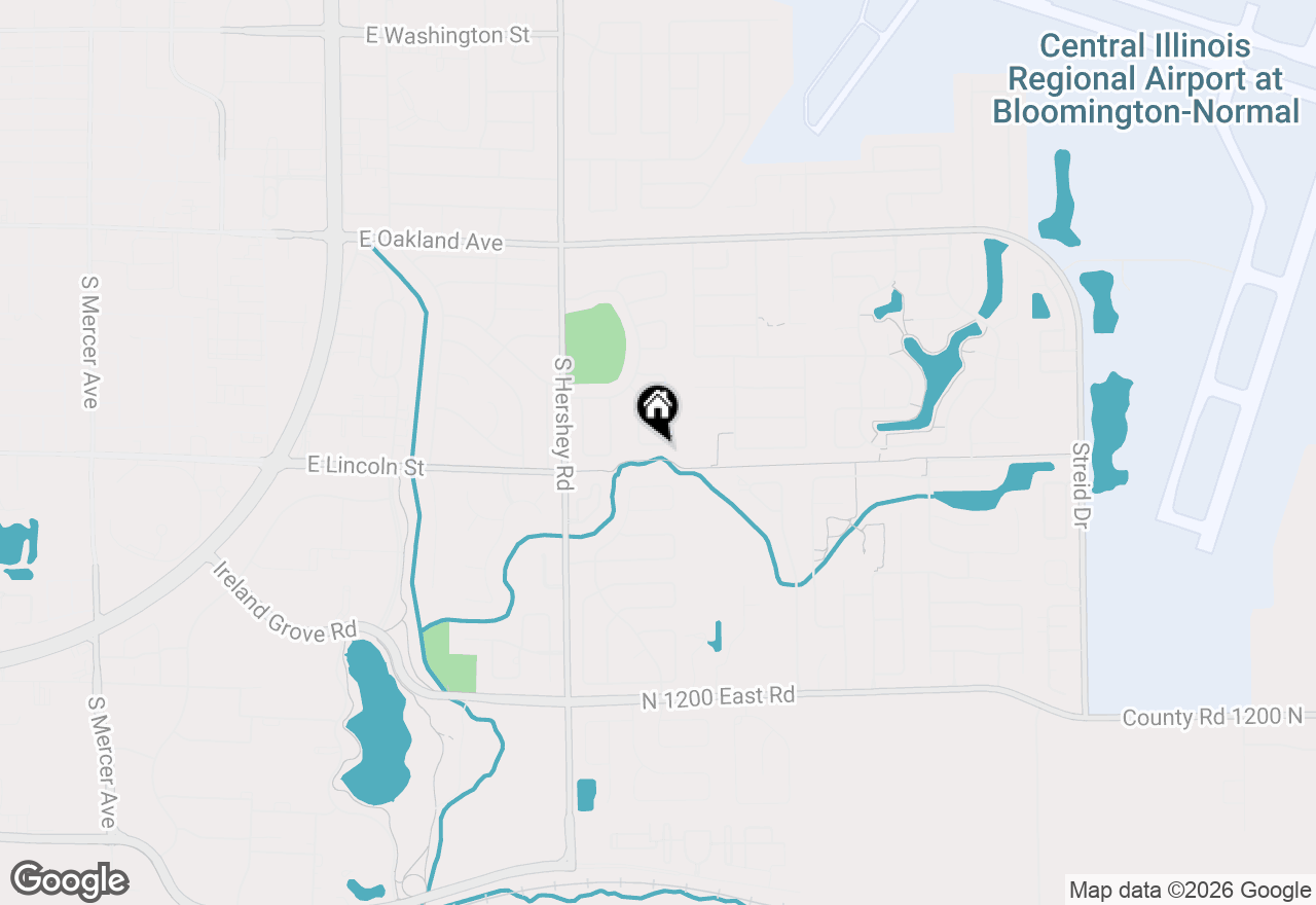Map of 32 Kenfield Circle, Bloomington, IL 61704