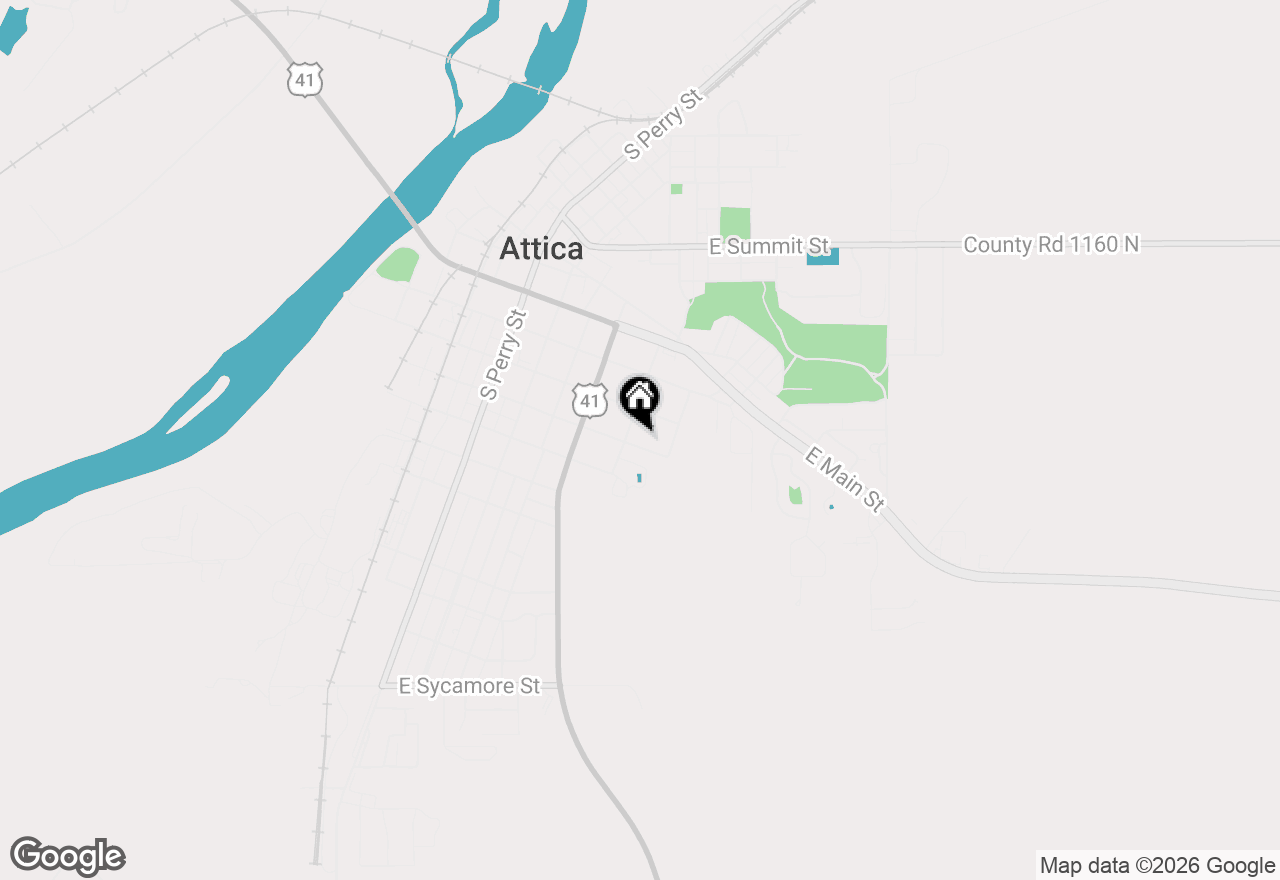 Map of 504 E Pike Street, Attica, IN 47918