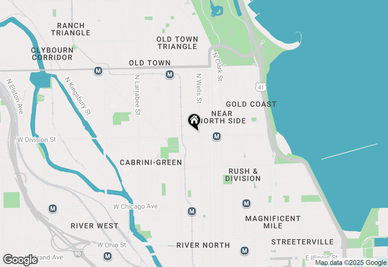 Map of 218 W Division Street #2, Chicago, IL 60610