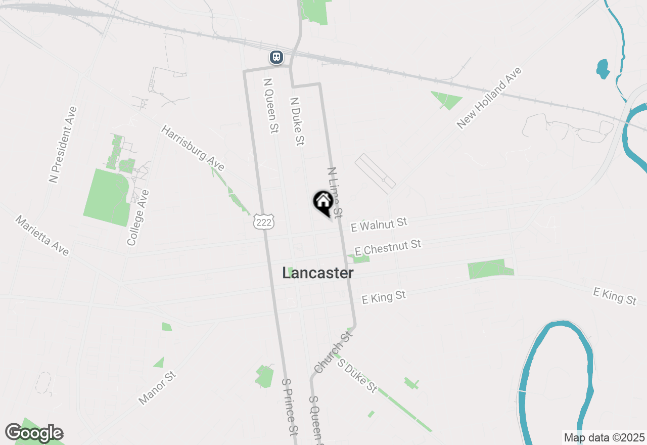 Map of 320 N Cherry Street, Lancaster, PA 17602