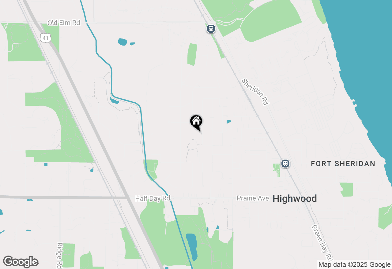 Map of 840 Auburn Court, Highland Park, IL 60035