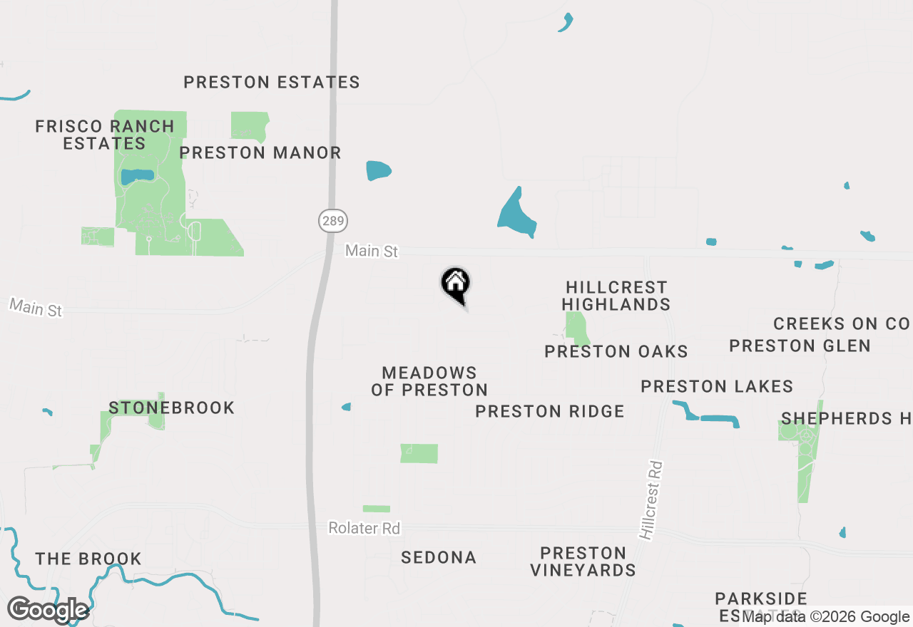 Map of 9840 Wyndbrook Drive, Frisco, TX 75035