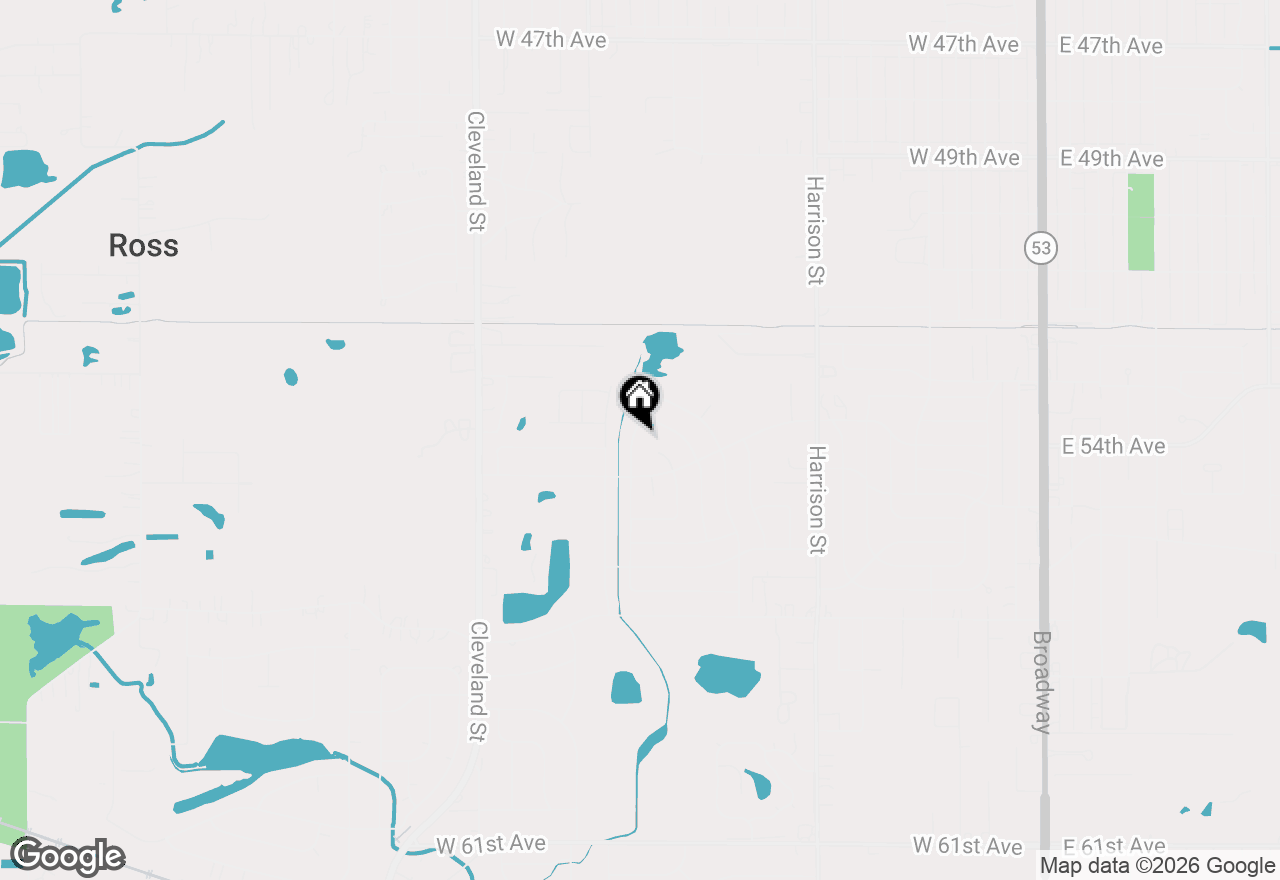 Map of 5345 Johnson Street, Merrillville, IN 46410