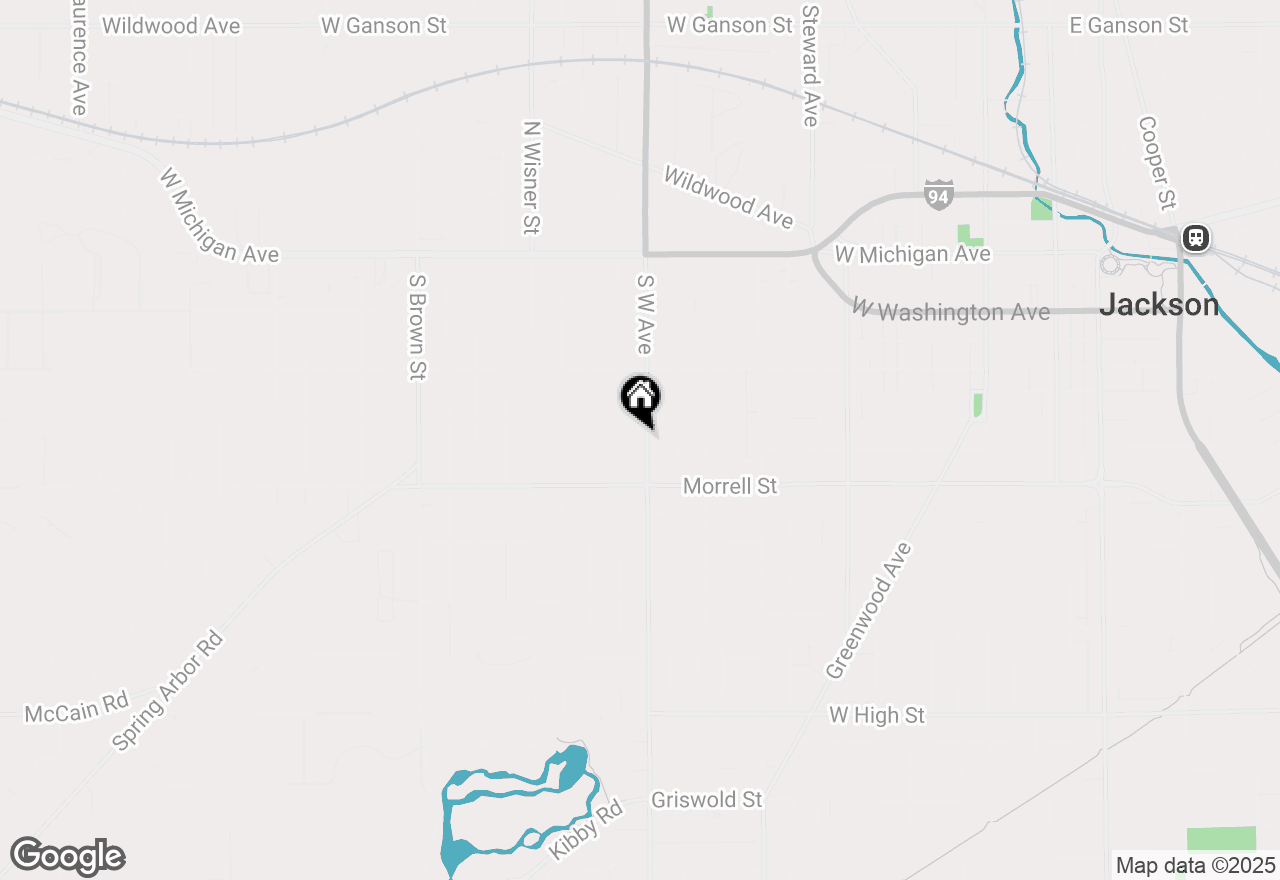 Map of 712 S West Ave, Jackson, MI 49203