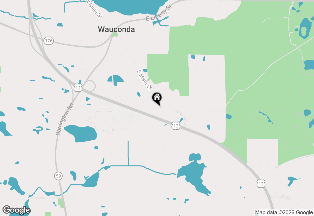 Map of (Address confidential), Wauconda, Illinois 60084
