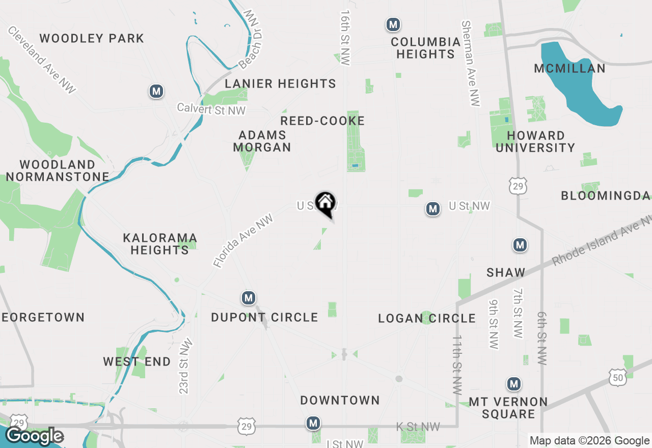 Map of 1621 T Street Nw #506, Washington, DC 20009