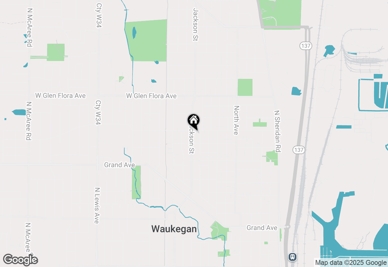 Map of 935 N Jackson Street, Waukegan, IL 60085