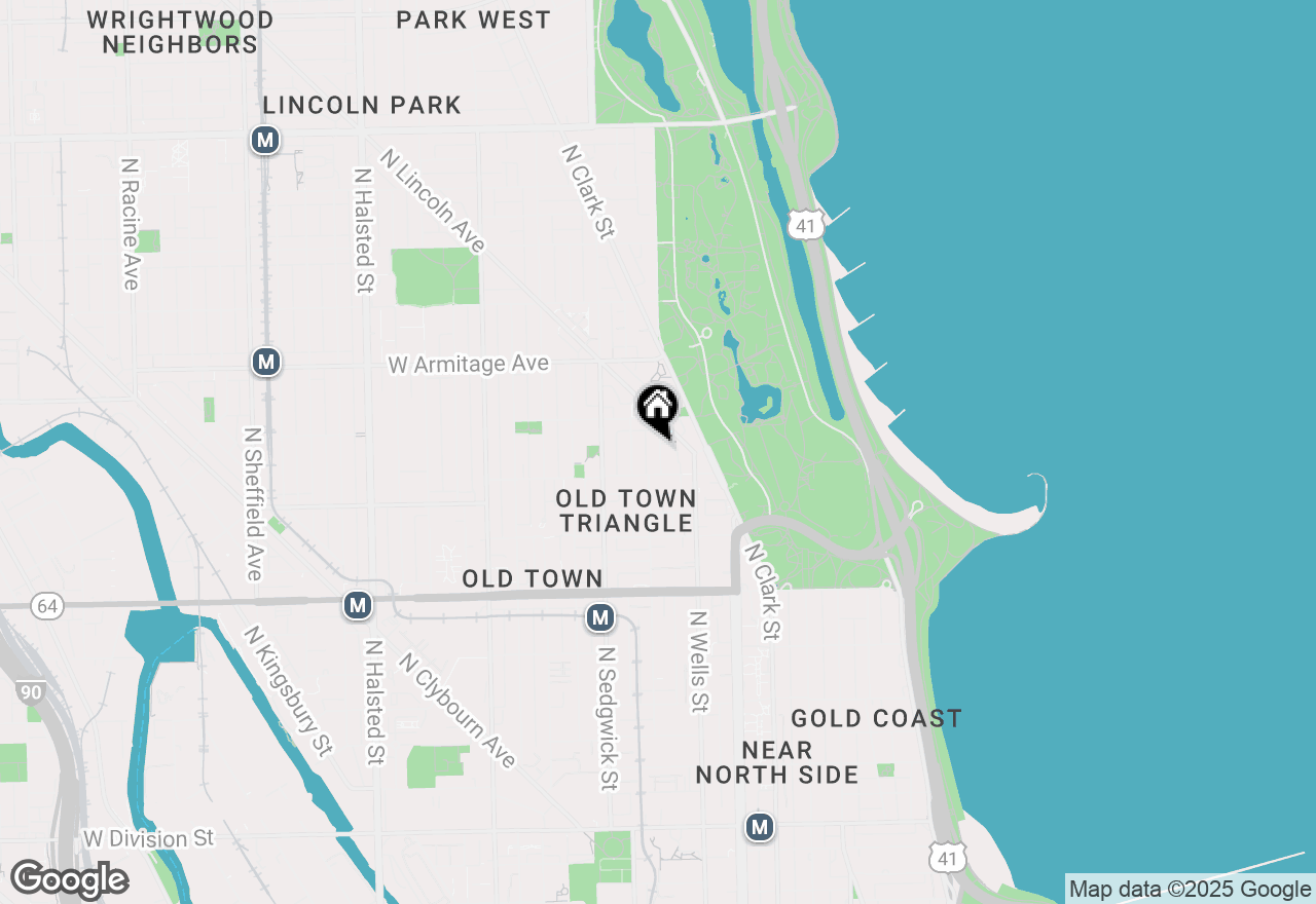 Map of 1824 N Lincoln Park West #310, Chicago, IL 60614