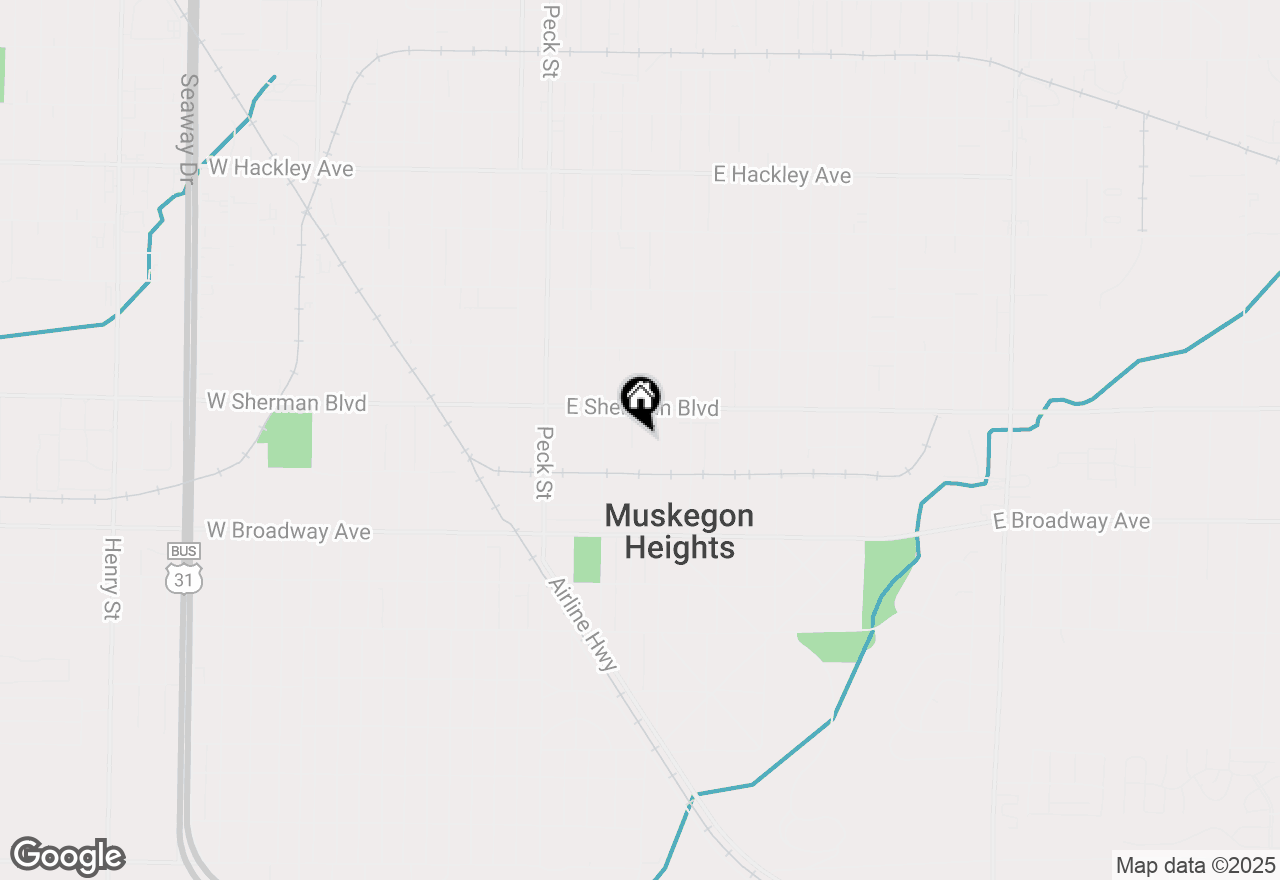 Map of 2626 Leahy Street, Muskegon Heights, MI 49444