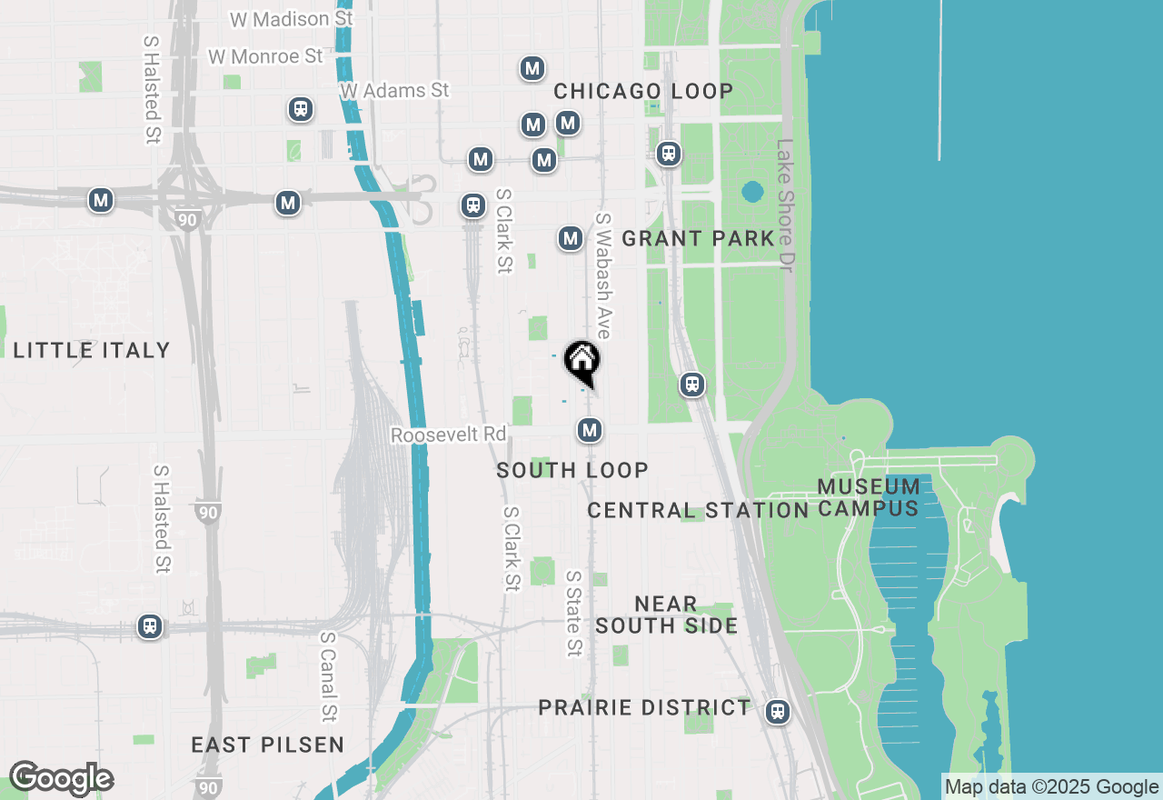 Map of 1111 S State Street #A505, Chicago, IL 60605