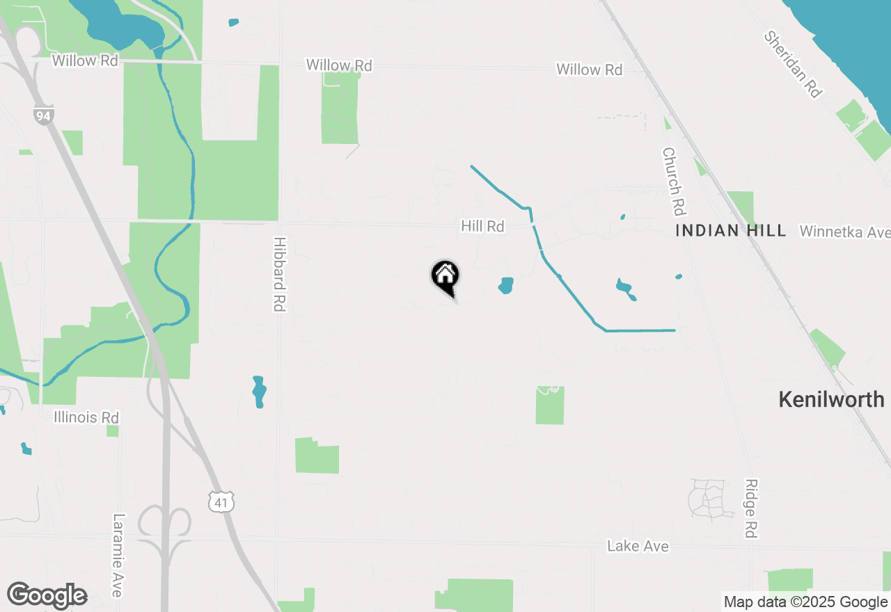 Map of 89 Indian Hill Road, Winnetka, IL 60093