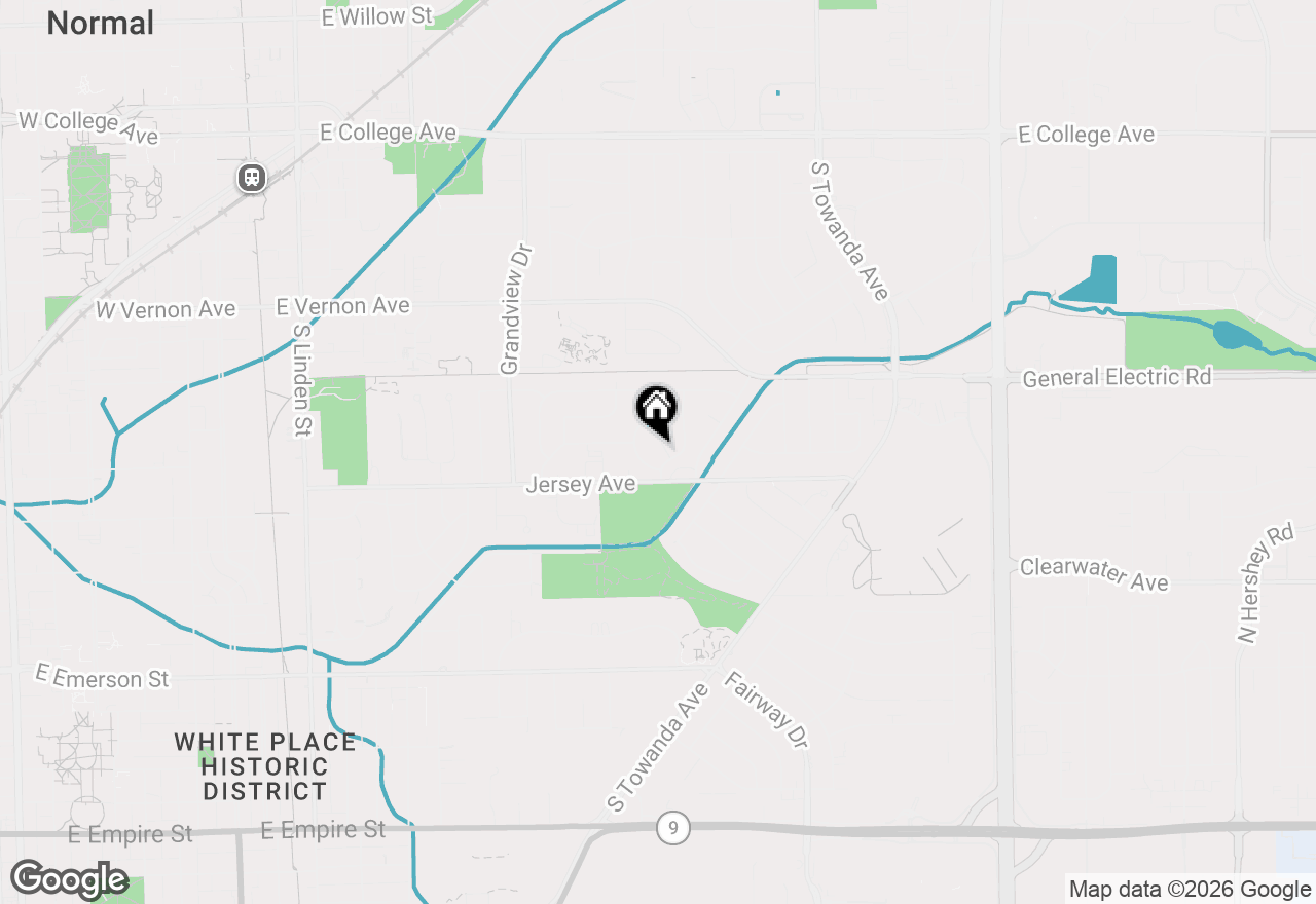 Map of 2 Walton Place, Normal, IL 61761