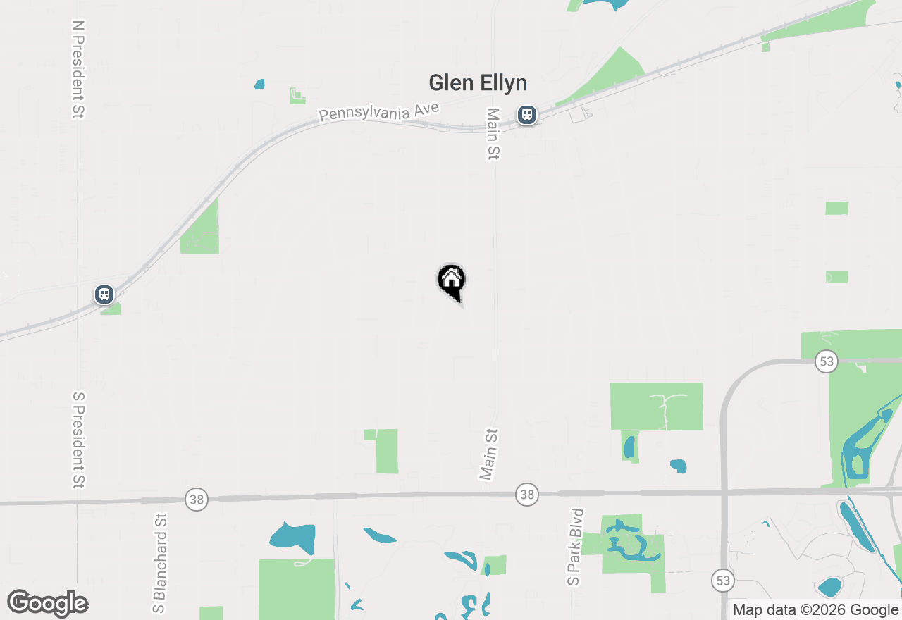 Map of 465 Arlington Avenue, Glen Ellyn, IL 60137