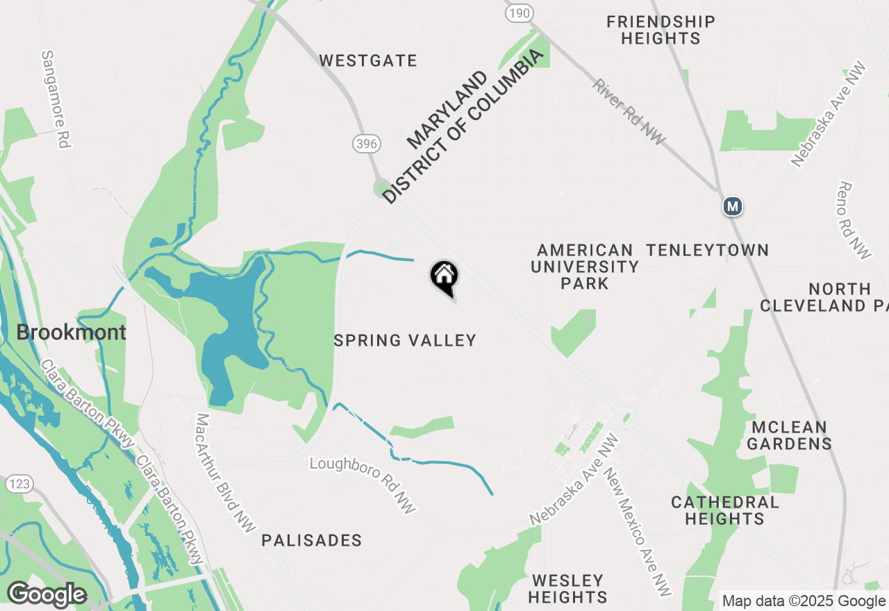 Map of 4905 Van Ness Street Nw, Washington, DC 20016