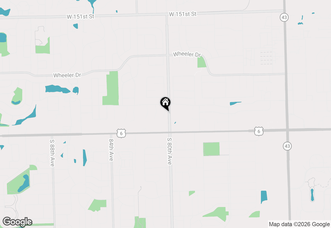 Map of 15700 Brassie Court #2S, Orland Park, IL 60462