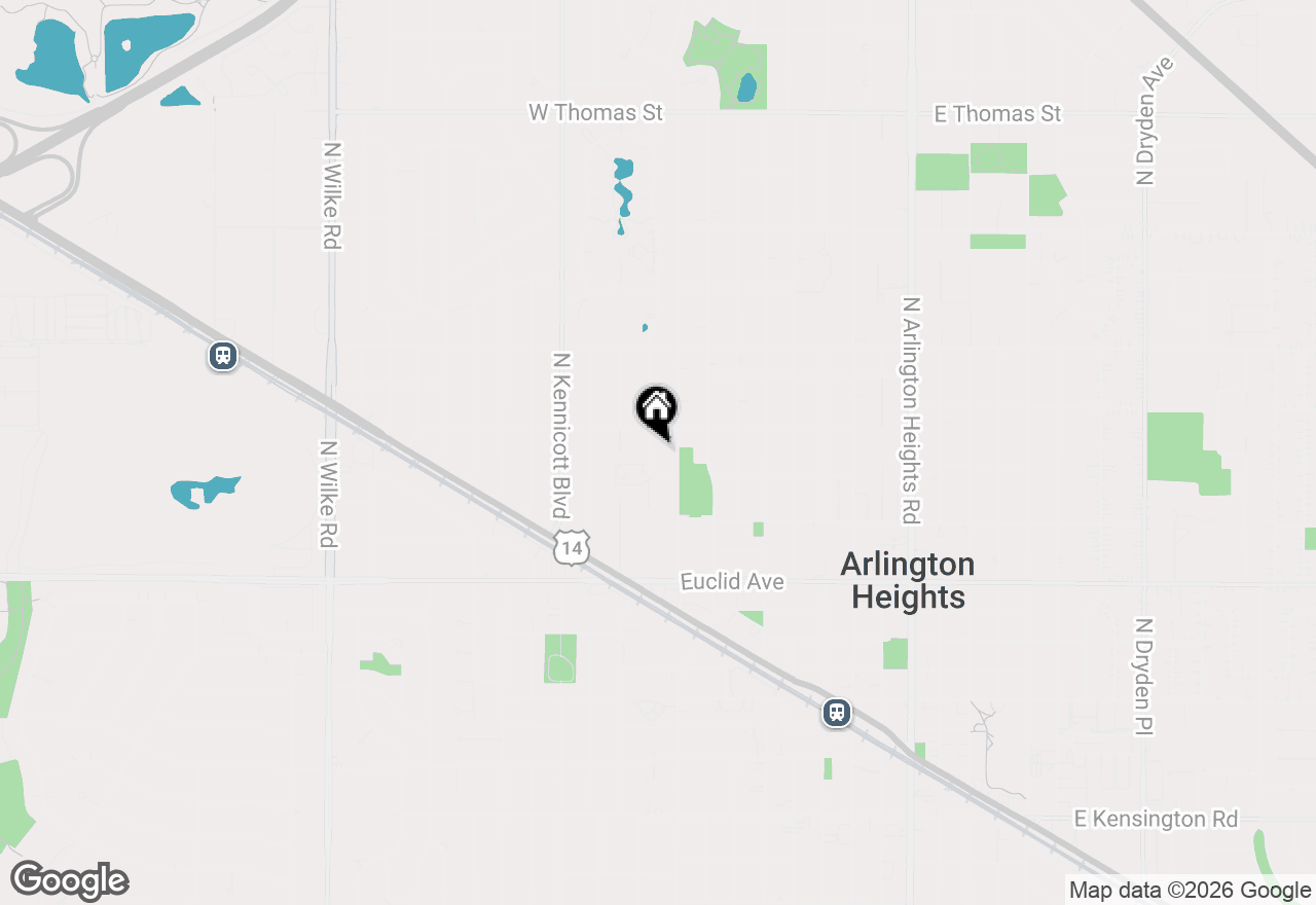 Map of 819 N Fernandez Avenue, Arlington Heights, IL 60004