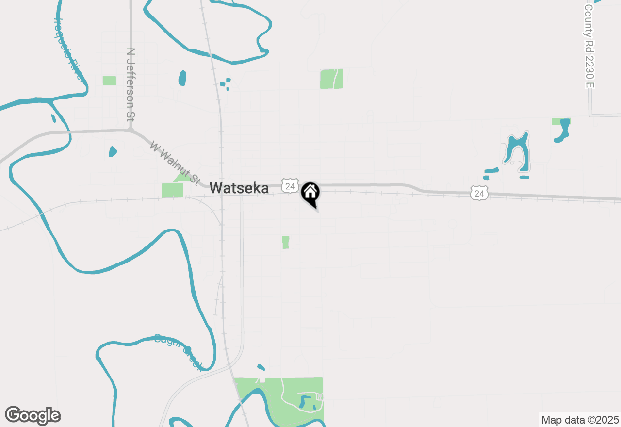 Map of 320 E Locust Street, Watseka, IL 60970