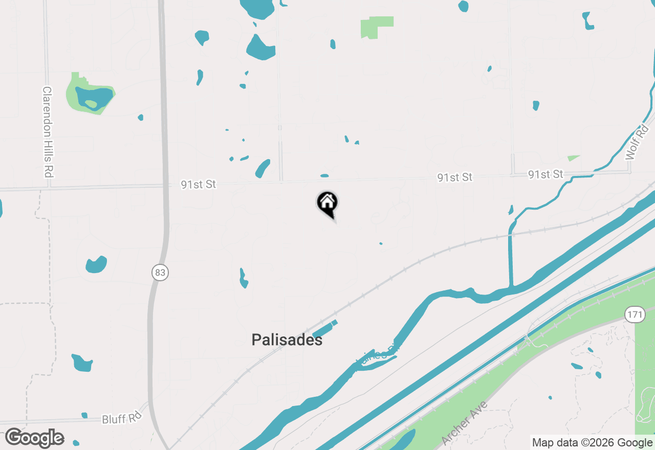 Map of 125 Circle Ridge Drive, Burr Ridge, IL 60527