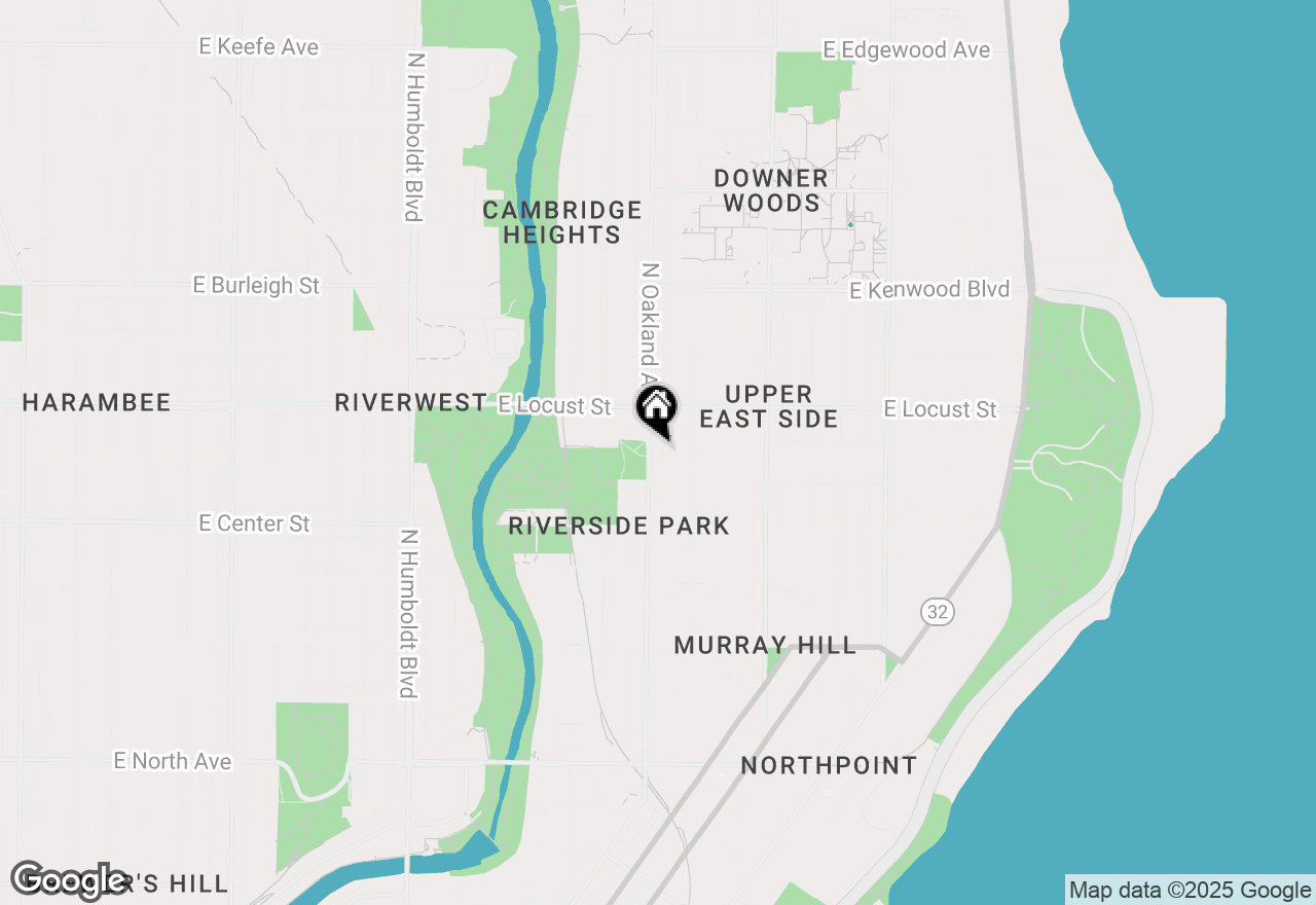 Map of 1806 E Newberry Blvd, Milwaukee, WI 53211