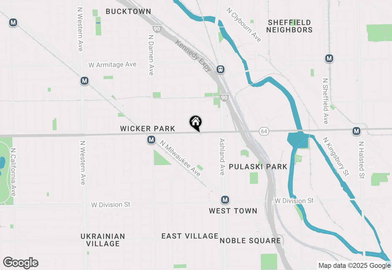 Map of 1725 W North Avenue #204, Chicago, IL 60622