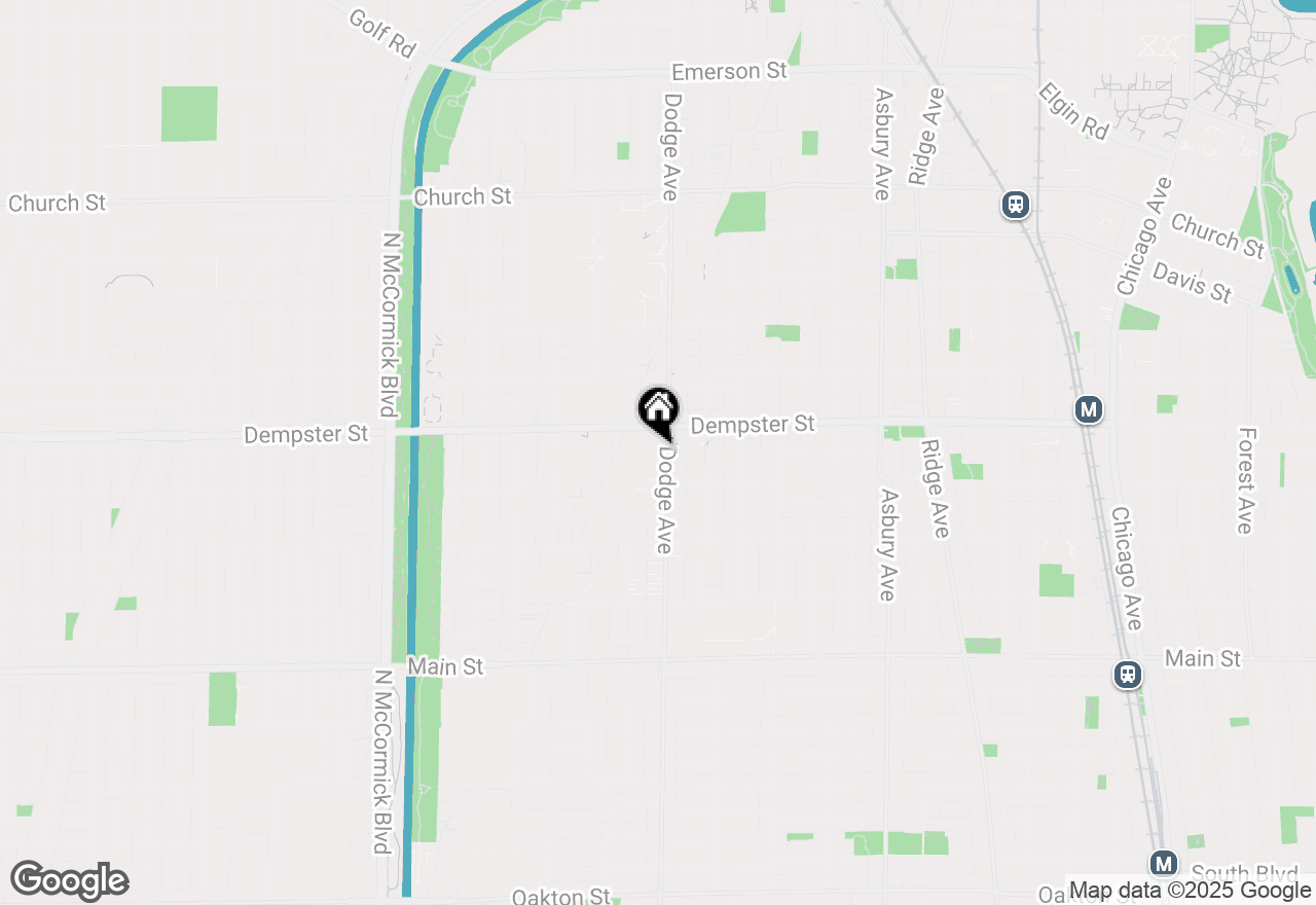 Map of 1018.5 Dodge Avenue, Evanston, IL 60202