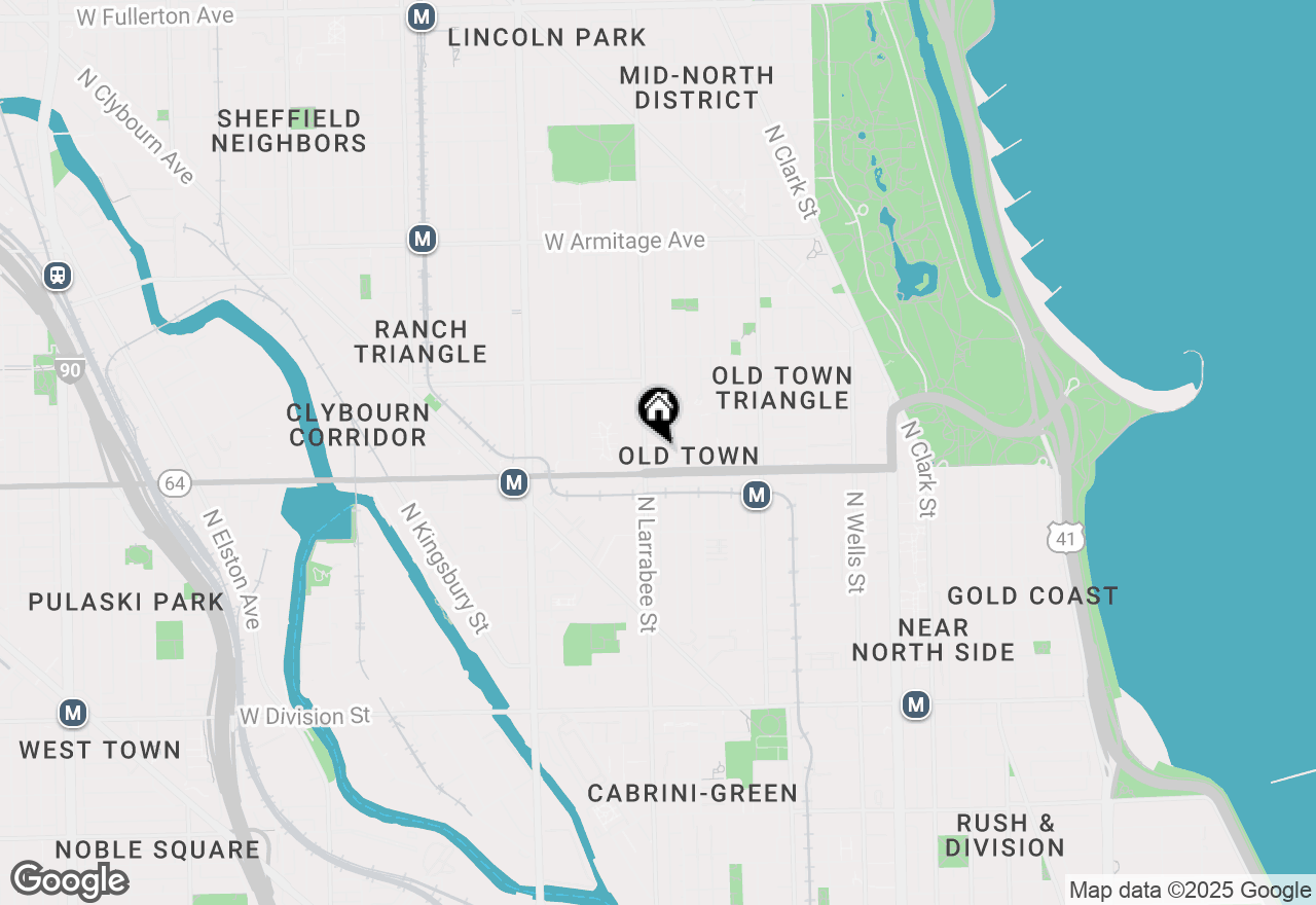 Map of 1610 N Mohawk Street #E, Chicago, IL 60614