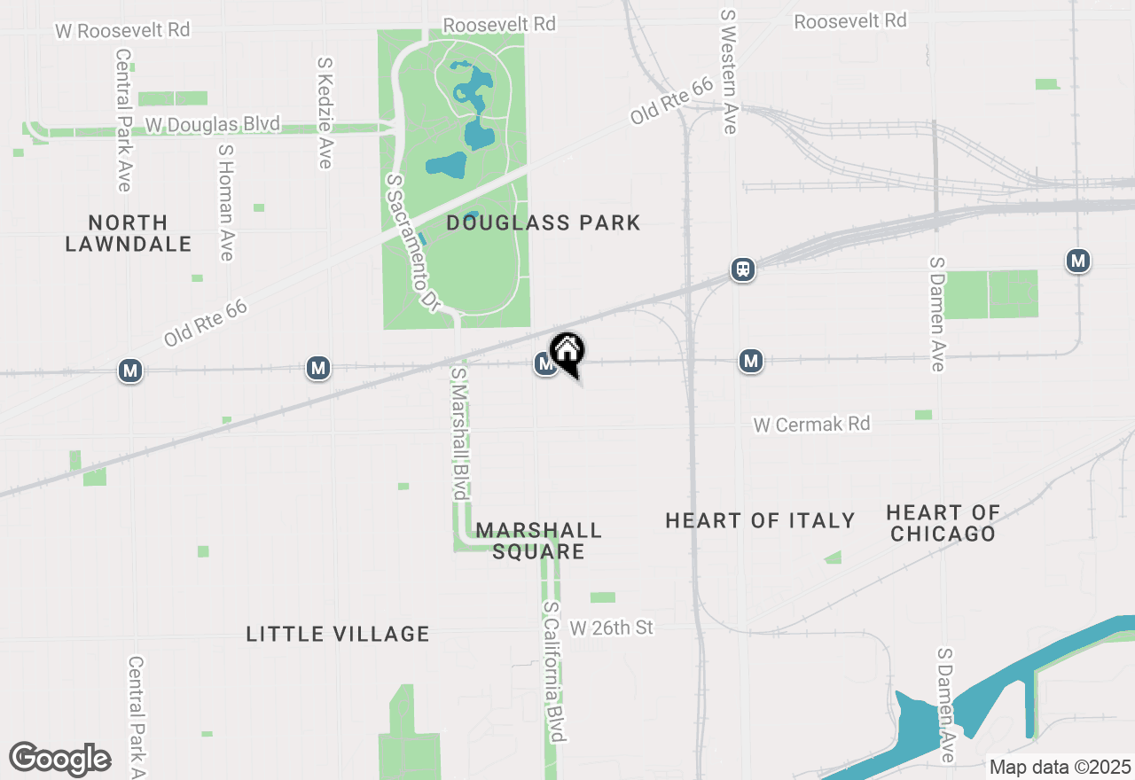 Map of 2111 S Fairfield Avenue #1, Chicago, IL 60608
