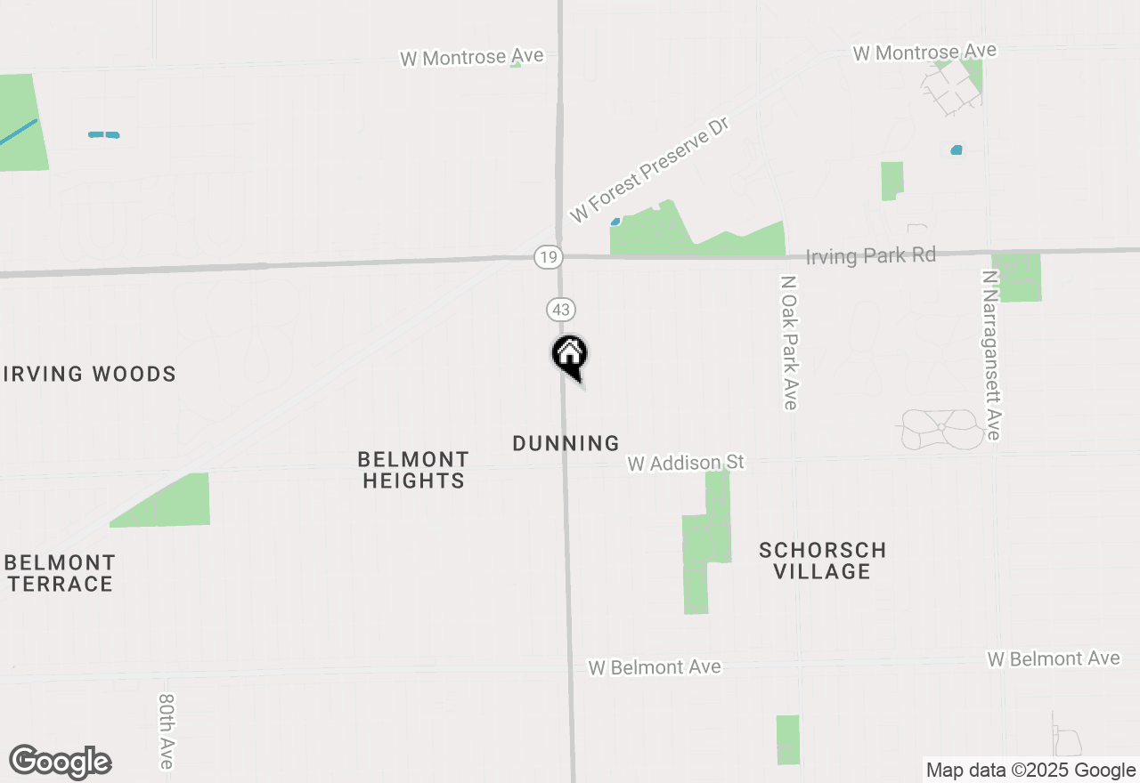 Map of 3725 N Harlem Avenue #F, Chicago, IL 60634