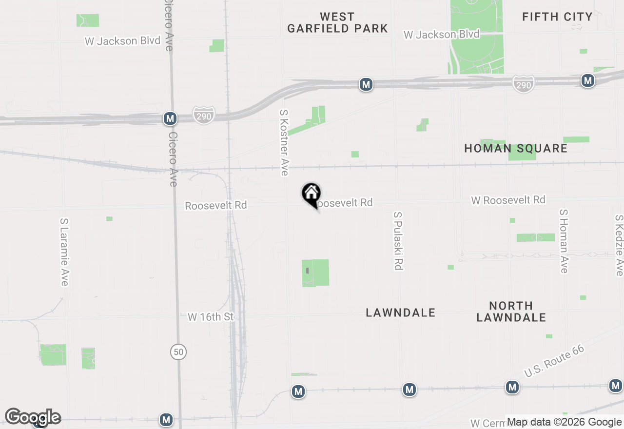 Map of 1222 S Kildare Avenue, Chicago, IL 60623