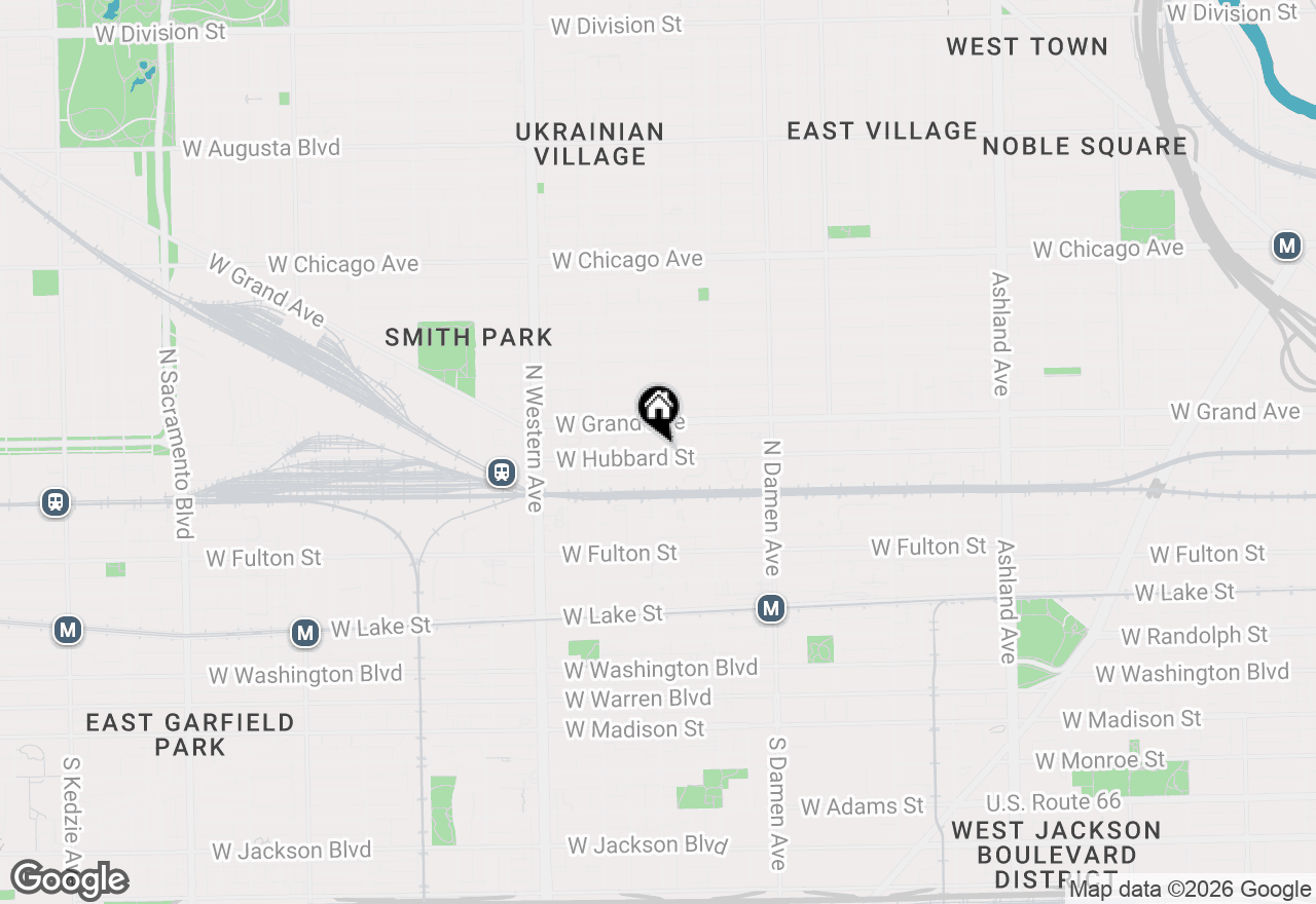 Map of 439 N Leavitt Street #3, Chicago, IL 60612