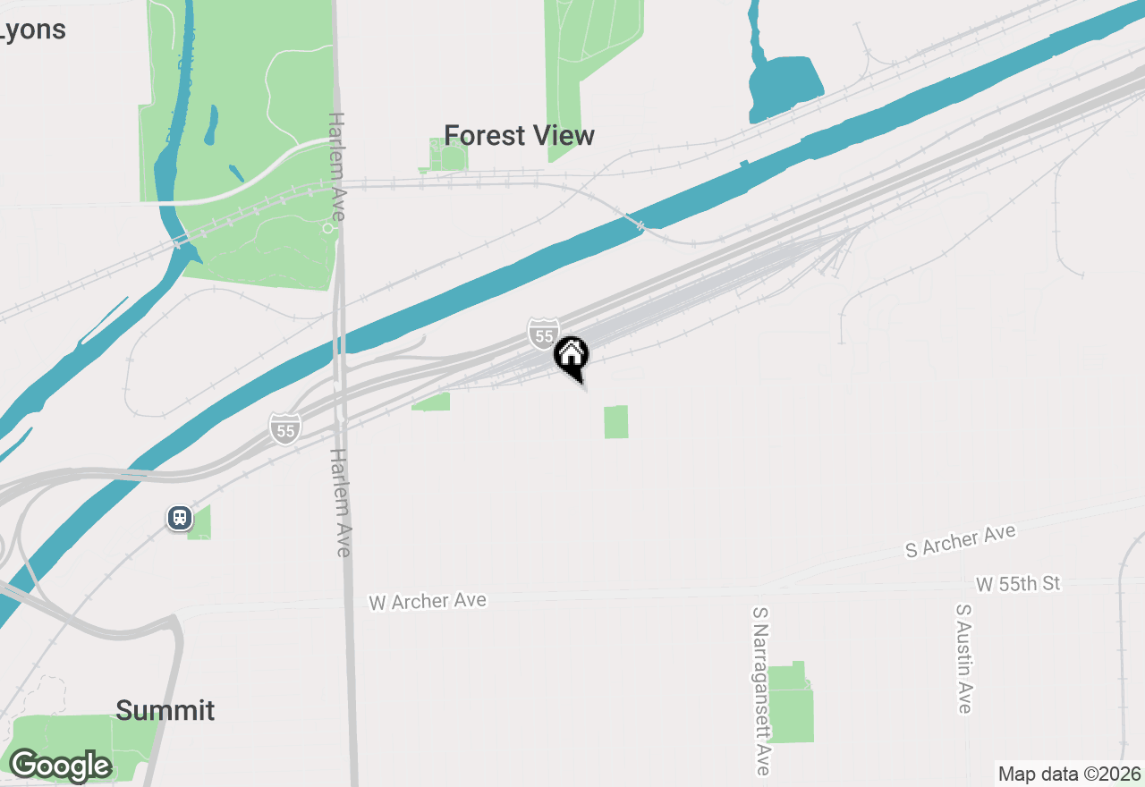 Map of 5100 S Rutherford Avenue, Chicago, IL 60638