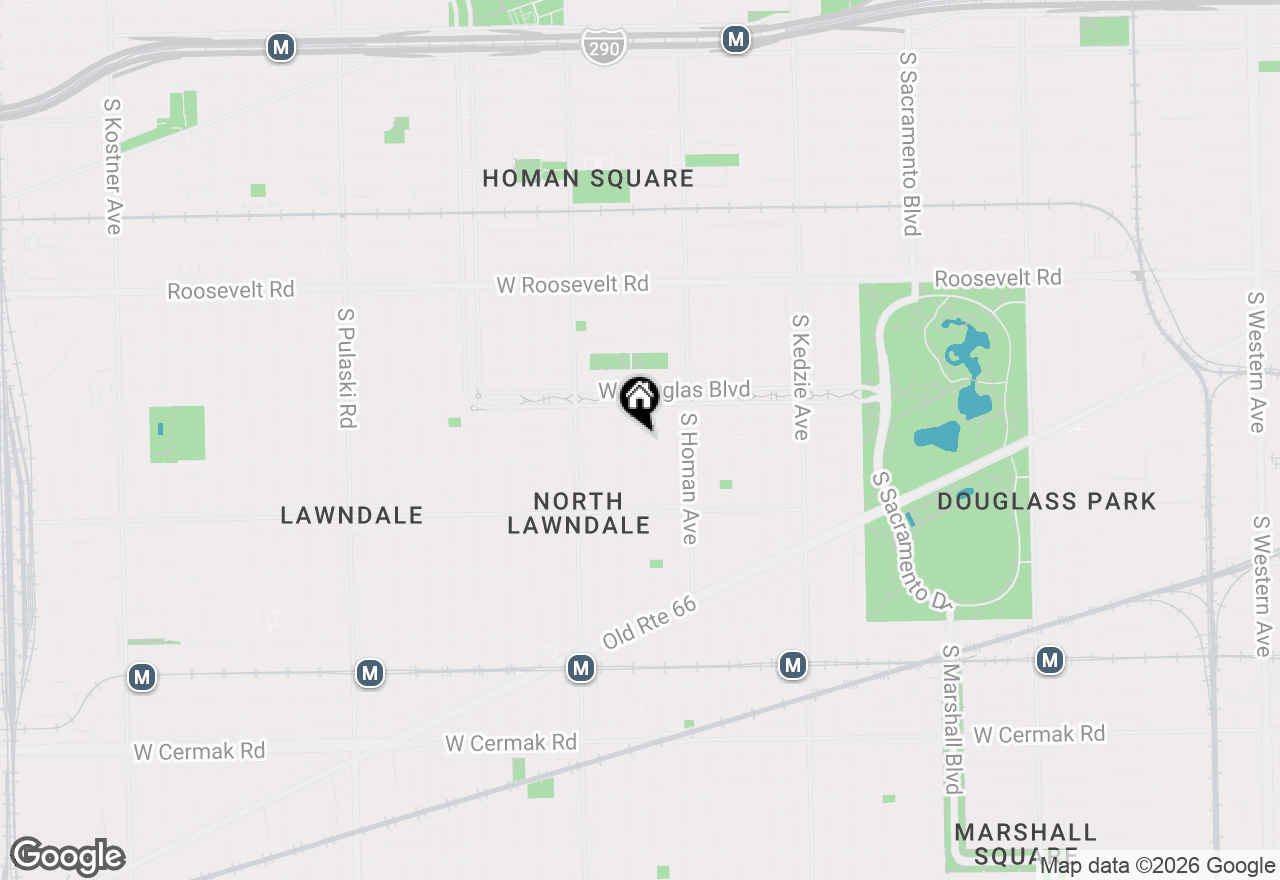 Map of 1439 S Saint Louis Avenue, Chicago, IL 60623