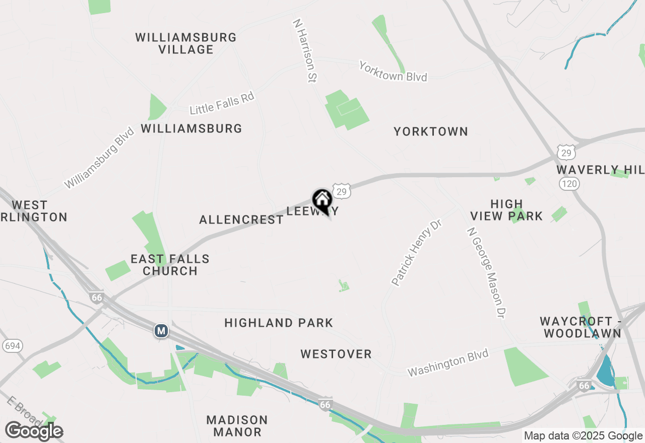 Map of 2308 N Lexington Street, Arlington, VA 22205