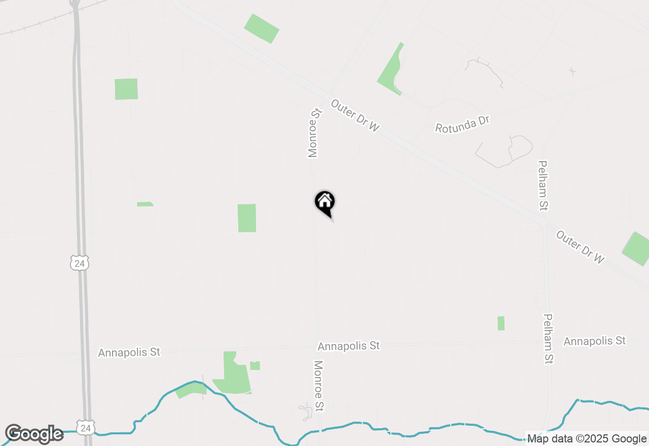 Map of 3638 Katherine Street, Dearborn, MI 48124