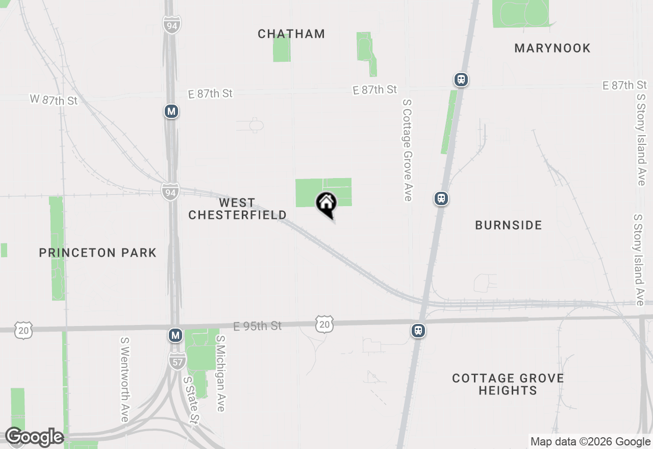 Map of 501 E 91st Place, Chicago, IL 60619