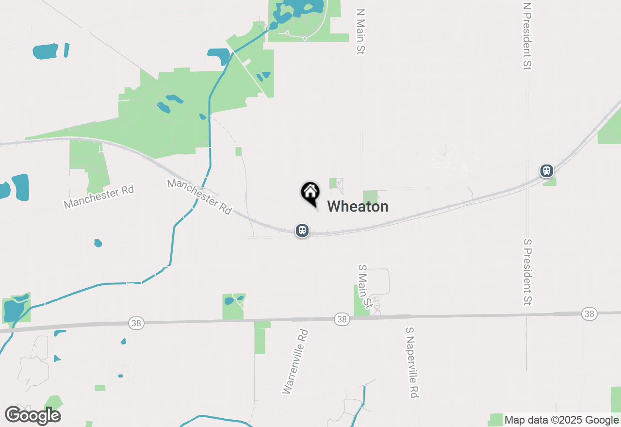 Map of 123 N West Street, Wheaton, IL 60187