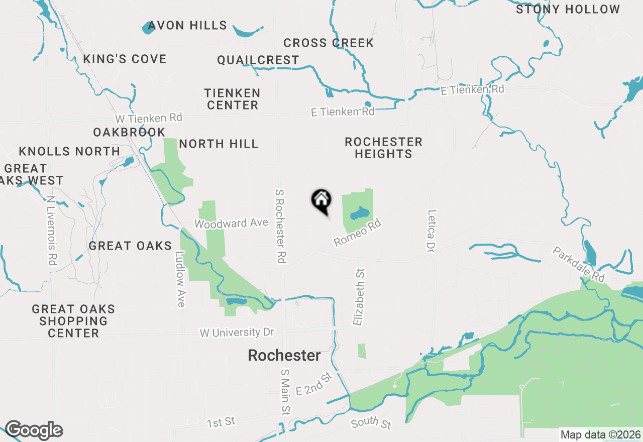 Map of 323 Terry Avenue, Rochester, MI 48307