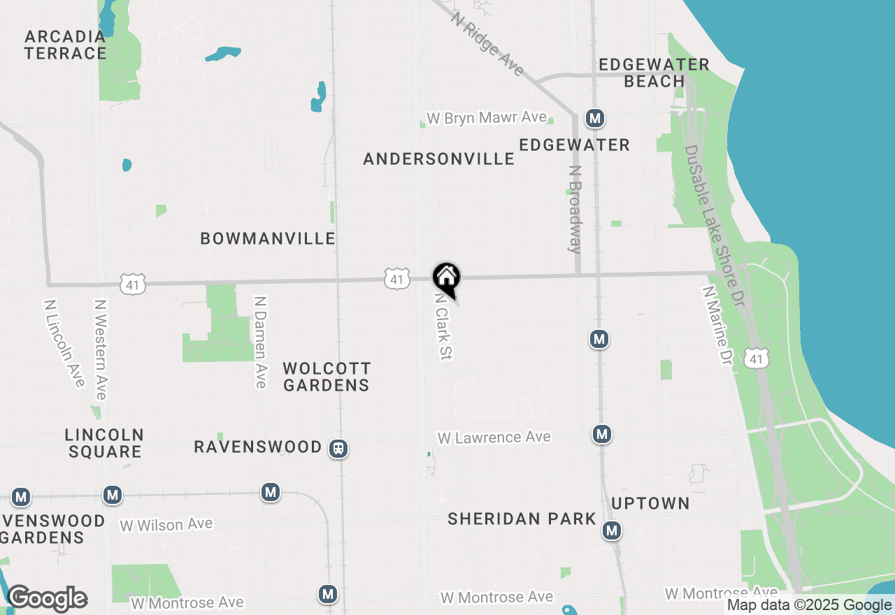 Map of 5115 N Clark Street #3B, Chicago, IL 60640