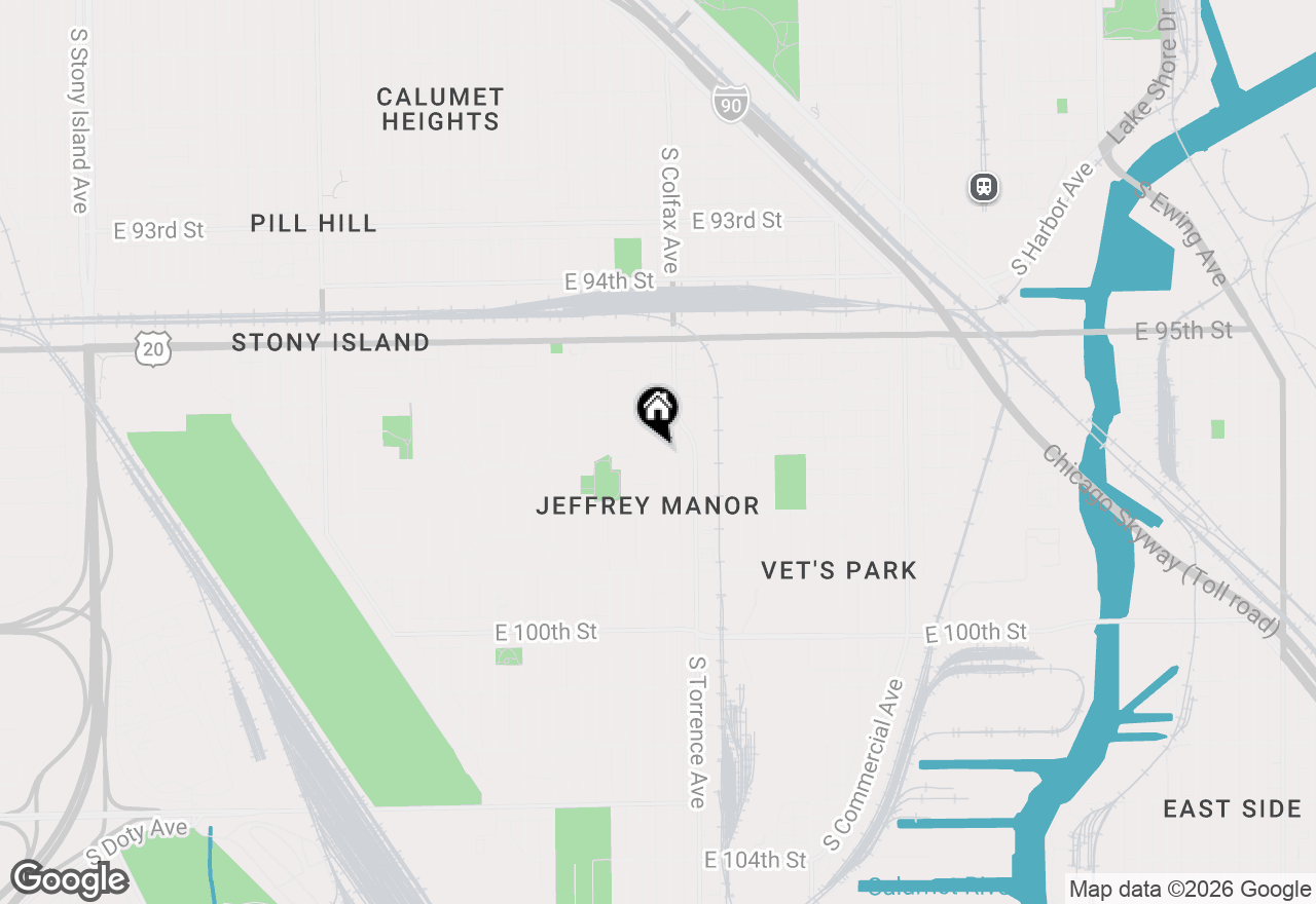 Map of 9640 S Hoxie Avenue, Chicago, IL 60617