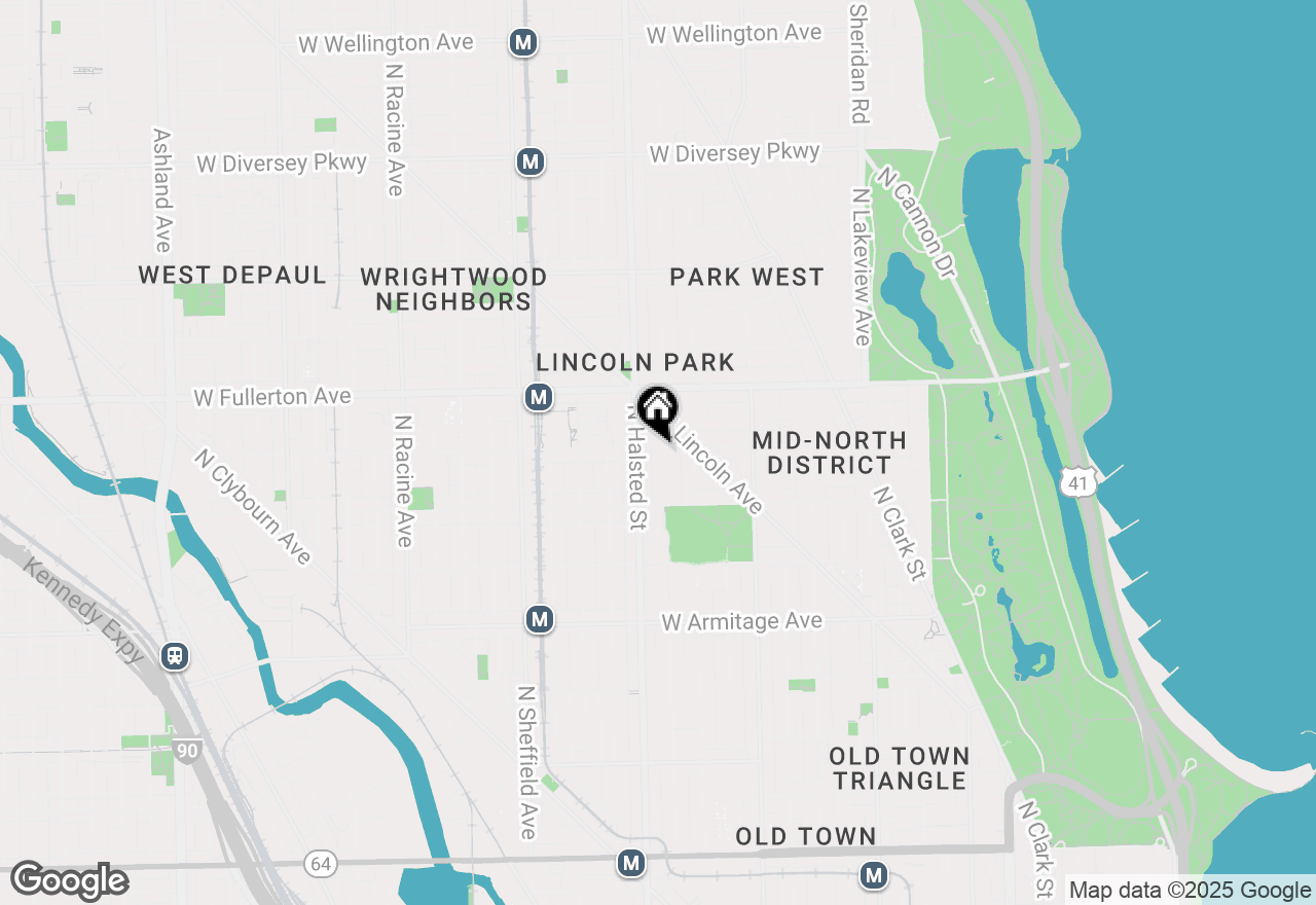 Map of 737 W Belden Avenue #3G, Chicago, IL 60614