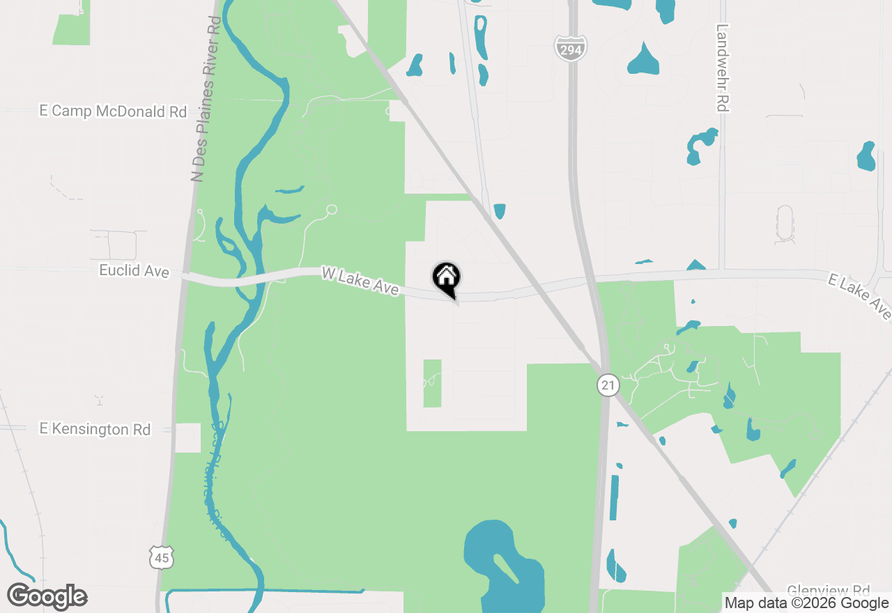 Map of 1706 Magnolia Street, Glenview, IL 60025