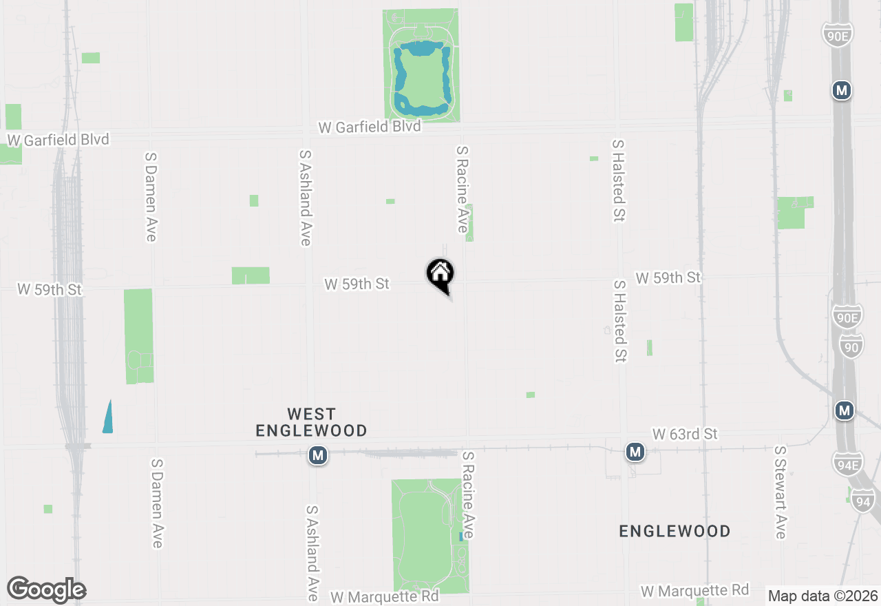 Map of 5932 S Elizabeth Street, Chicago, IL 60636