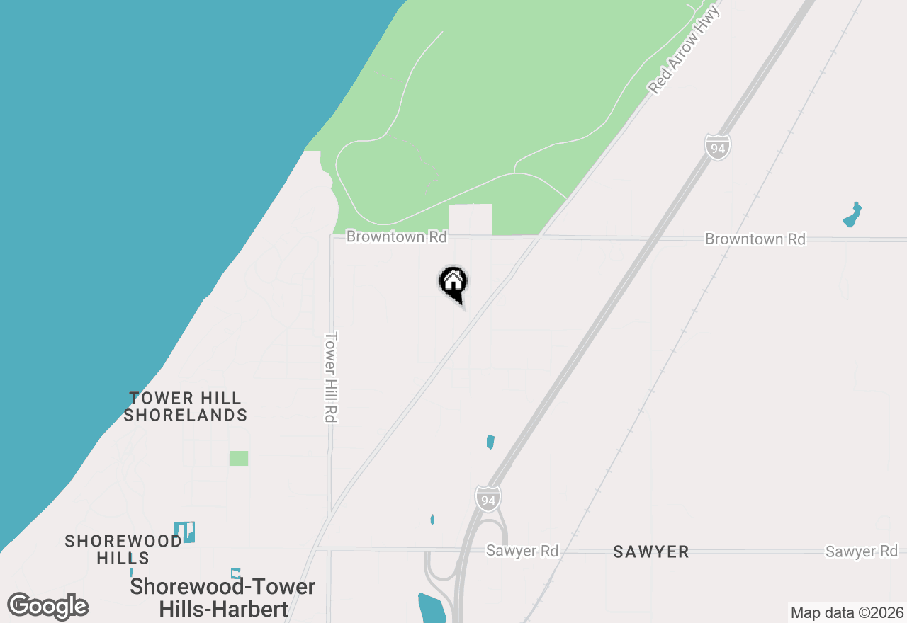 Map of  V/l Spruce Street, Sawyer, MI 49125