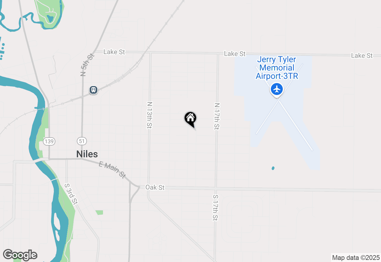 Map of 513 N 15th Street, Niles, MI 49120