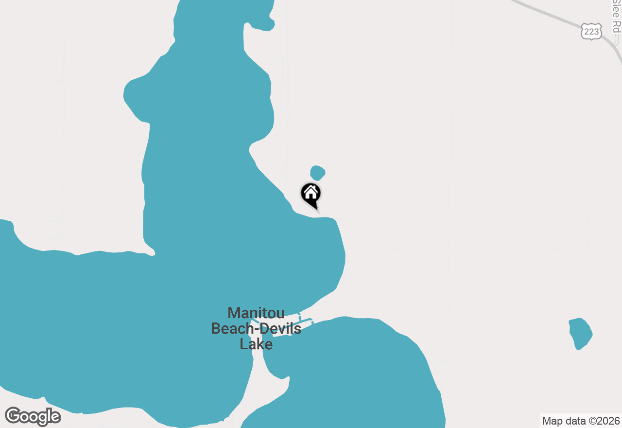 Map of 3520 Round Lake Highway, Manitou Beach, MI 49253