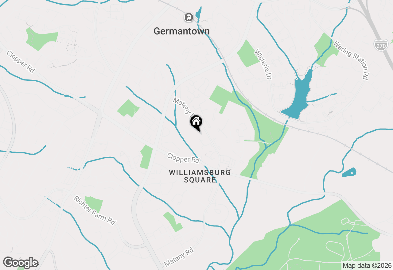 Map of 18515 Eagles Roost Drive, Germantown, MD 20874