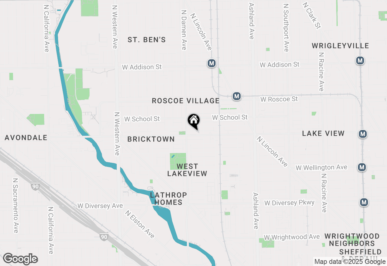 Map of 1934 W Belmont Avenue #1E, Chicago, IL 60657