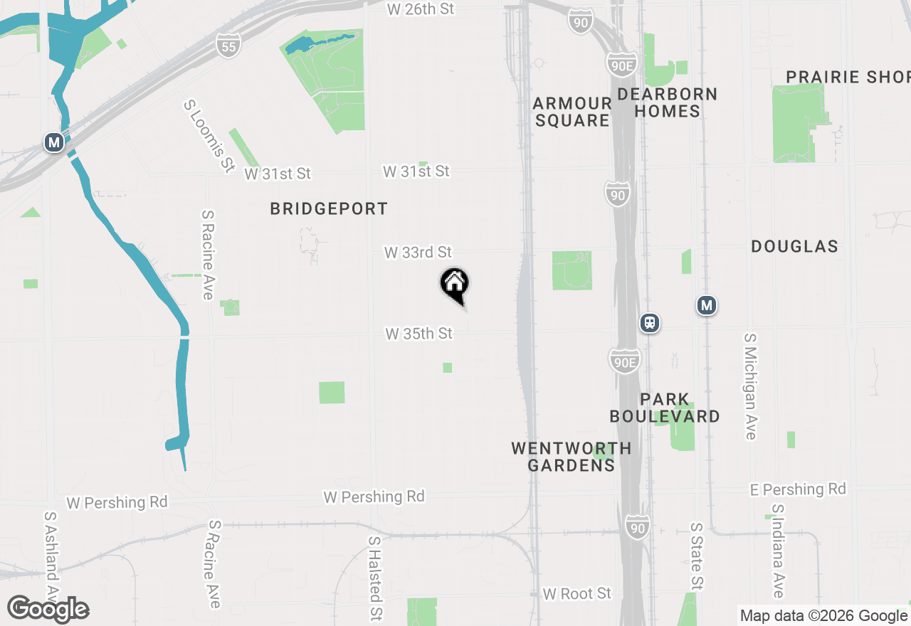 Map of 3429 S Wallace Street #2, Chicago, IL 60616